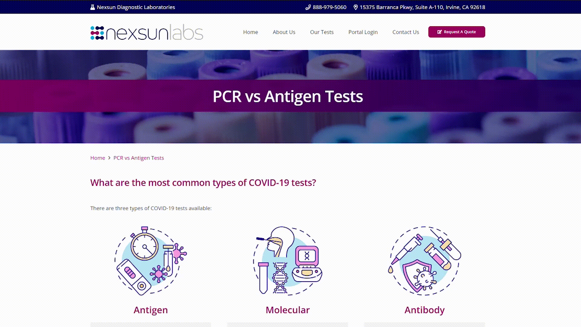 Improved website copy